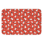 Christmas Snowman Pattern Print Indoor Door Mat