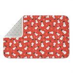 Christmas Snowman Pattern Print Indoor Door Mat