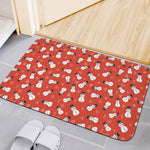 Christmas Snowman Pattern Print Indoor Door Mat