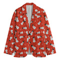 Christmas Snowman Pattern Print Men's Blazer