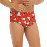 Christmas Snowman Pattern Print Men's Briefs