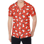 Christmas Snowman Pattern Print Men's Shirt