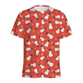 Christmas Snowman Pattern Print Men's Athletic T-Shirt