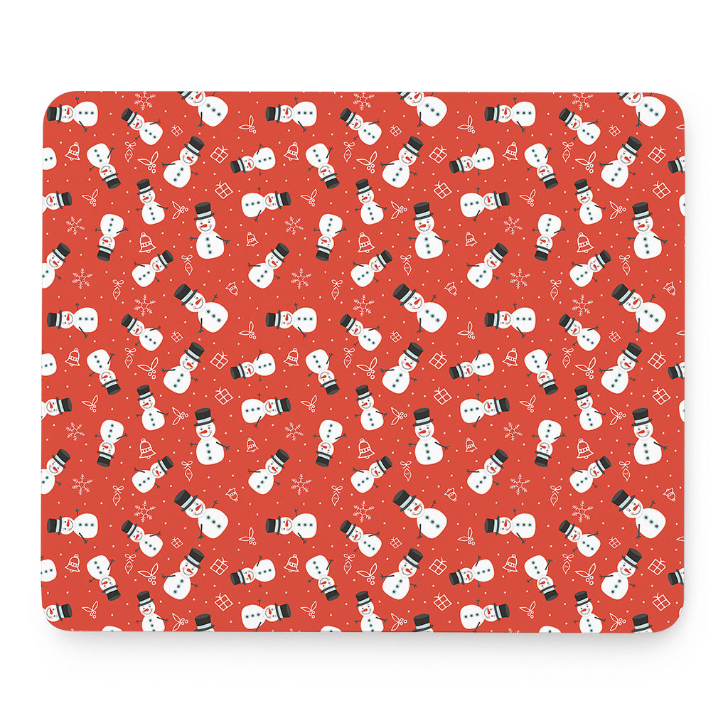 Christmas Snowman Pattern Print Mouse Pad