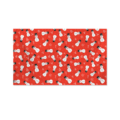 Christmas Snowman Pattern Print Polyester Flag