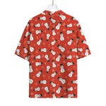 Christmas Snowman Pattern Print Rayon Hawaiian Shirt