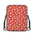 Christmas Snowman Pattern Print Rectangular Crossbody Bag