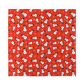 Christmas Snowman Pattern Print Silk Bandana