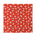 Christmas Snowman Pattern Print Silk Bandana