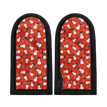 Christmas Snowman Pattern Print Skillet Handle Cover