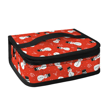 Christmas Snowman Pattern Print Small Lunch Bag