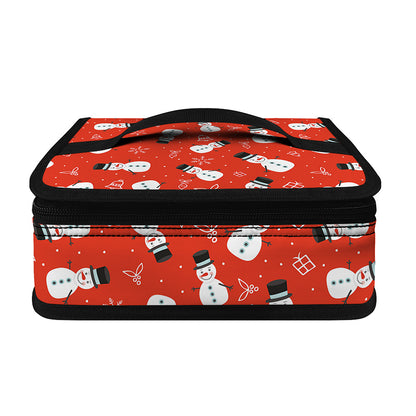Christmas Snowman Pattern Print Small Lunch Bag