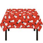 Christmas Snowman Pattern Print Tablecloth