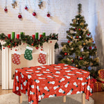 Christmas Snowman Pattern Print Tablecloth
