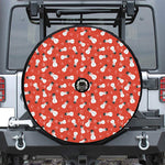 Christmas Snowman Pattern Print Tire Cover With Camera Hole