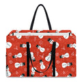 Christmas Snowman Pattern Print Utility Tote Bag