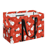 Christmas Snowman Pattern Print Utility Tote Bag