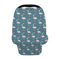 Christmas Snowy Flamingo Pattern Print Baby Seat Cover
