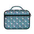 Christmas Snowy Flamingo Pattern Print Briefcase Bible Bag