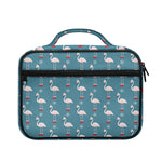 Christmas Snowy Flamingo Pattern Print Briefcase Bible Bag