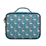 Christmas Snowy Flamingo Pattern Print Briefcase Bible Bag