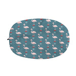 Christmas Snowy Flamingo Pattern Print Car Side Mirror Covers