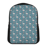 Christmas Snowy Flamingo Pattern Print Casual Backpack