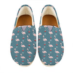 Christmas Snowy Flamingo Pattern Print Casual Shoes