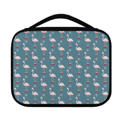 Christmas Snowy Flamingo Pattern Print Classic Bible Case