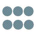 Christmas Snowy Flamingo Pattern Print Coaster Set