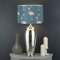 Christmas Snowy Flamingo Pattern Print Drum Lamp Shade