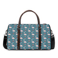 Christmas Snowy Flamingo Pattern Print Duffel Bag
