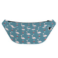 Christmas Snowy Flamingo Pattern Print Fanny Pack