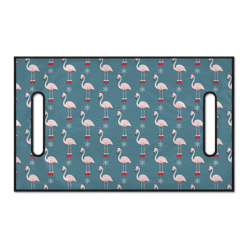 Christmas Snowy Flamingo Pattern Print Golf Cart Seat Cover