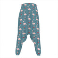 Christmas Snowy Flamingo Pattern Print Hammer Pants