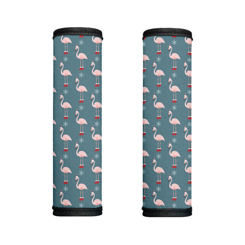 Christmas Snowy Flamingo Pattern Print Handle Covers