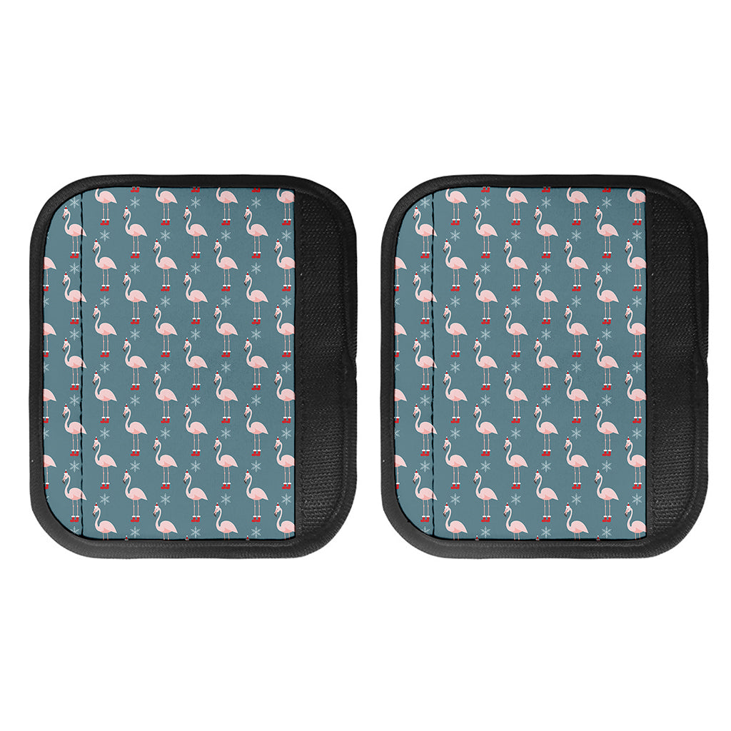 Christmas Snowy Flamingo Pattern Print Handle Covers