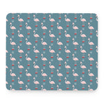 Christmas Snowy Flamingo Pattern Print Mouse Pad