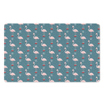 Christmas Snowy Flamingo Pattern Print Polyester Doormat