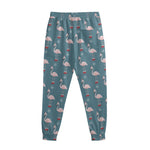 Christmas Snowy Flamingo Pattern Print Sweatpants
