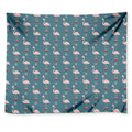Christmas Snowy Flamingo Pattern Print Tapestry