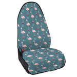 Christmas Snowy Flamingo Pattern Print Waterproof Car Seat Cover