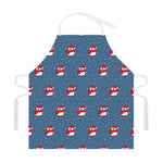 Christmas Snowy Penguin Pattern Print Adjustable Apron