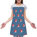 Christmas Snowy Penguin Pattern Print Adjustable Apron