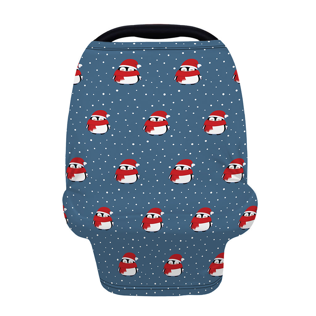 Christmas Snowy Penguin Pattern Print Baby Seat Cover