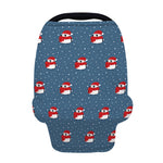 Christmas Snowy Penguin Pattern Print Baby Seat Cover