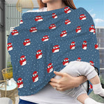 Christmas Snowy Penguin Pattern Print Baby Seat Cover