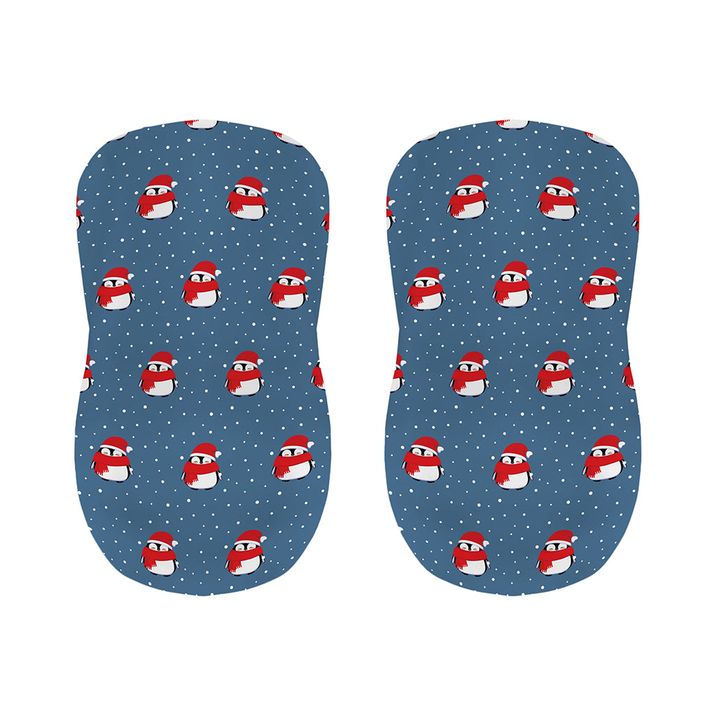 Christmas Snowy Penguin Pattern Print Bar Stool Covers