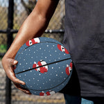 Christmas Snowy Penguin Pattern Print Basketball