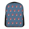 Christmas Snowy Penguin Pattern Print Casual Backpack